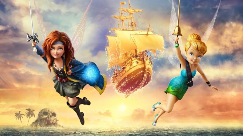 Disney, TinkerBell, Fairy, illustration, Pirate, 1080P, Movie
