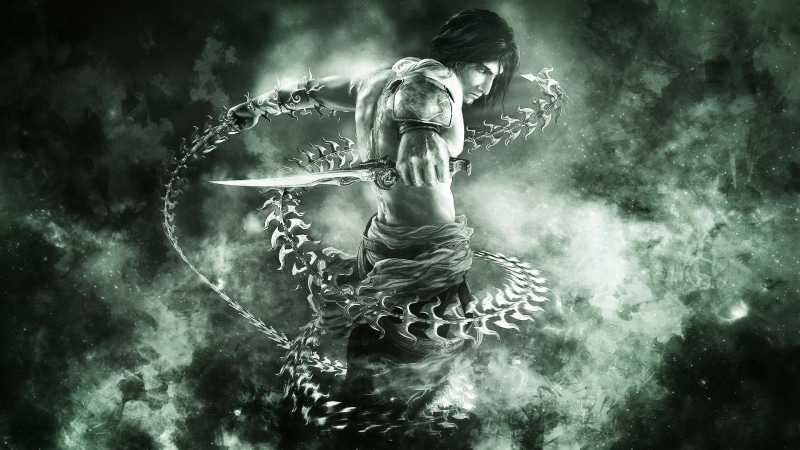 the sands of time, 1080P, male, daggertail, character, games, black, weapon, haired, prince of persia, the two thrones