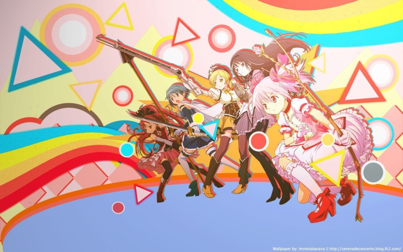 Sakura Kyoko, Kaname Madoka, Miki Sayaka, Tomoe Mami, 720P, Akemi Homura, Mahou Shoujo Madoka Magica