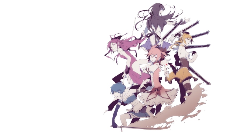 studio shot, cut out, freshness, copy space, purple, Sakura Kyouko, fragility, plant, anime girls, Mahou Shoujo Madoka Magica, 1080P, flowering plant