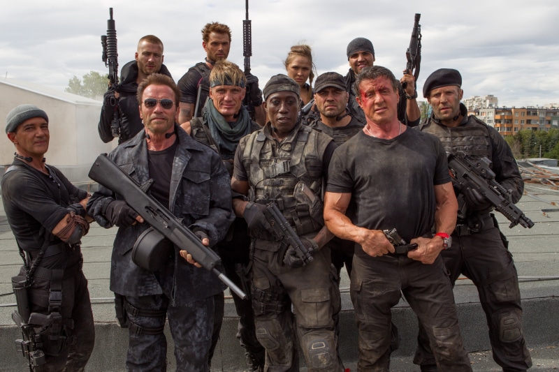 Wesley Snipes, security, gun, uS Military, Dolph Lundgren, weapon, rifle, teamwork, adult, marines, Arnold Schwarzenegger, government, russia, patriotism