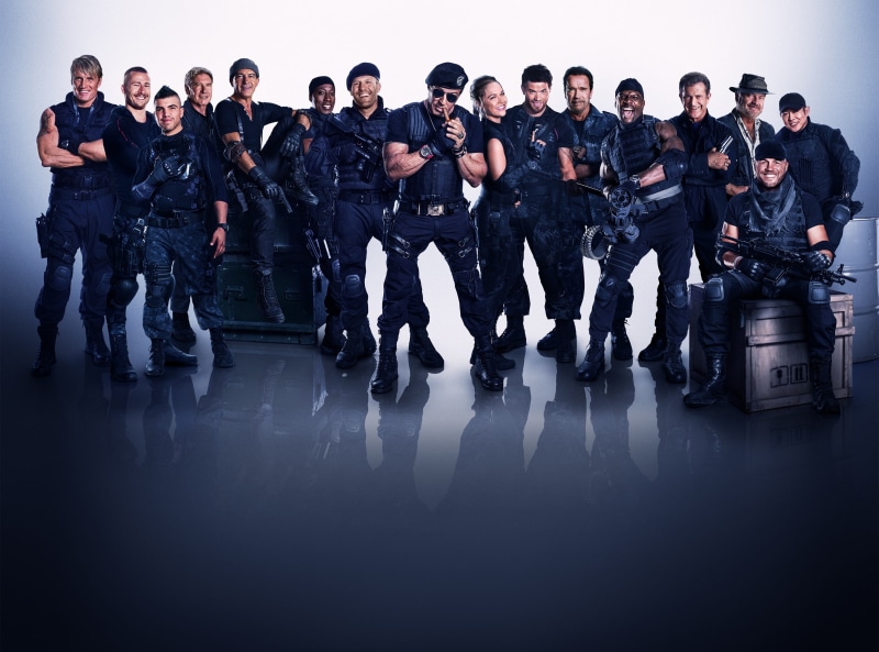 females, dolph lundgren, crowd, victor ortiz, large group of people, arnold schwarzenegger, Randy Couture, mel gibson, antonio banderas, sylvester stallone