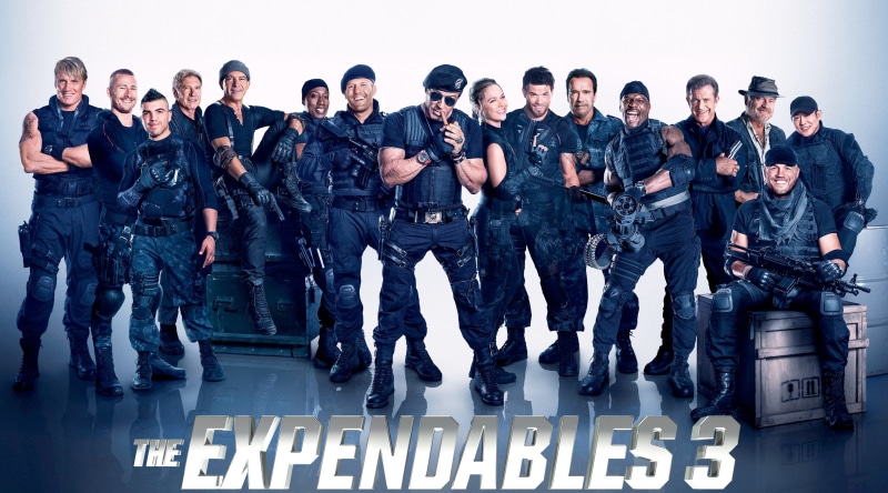 real people, togetherness, looking at camera, arrival, young adult, occupation, Other Movies, digital, uniform, 2014, in a row, expendables, full length
