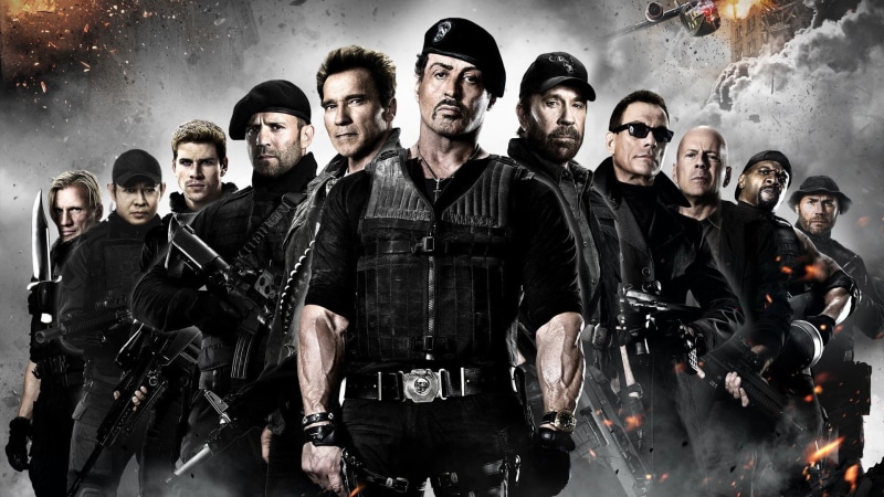 standing, group of people, 1080P, people, happiness, real people, men, males, portrait, movies sylvester stallone bruce willis arnold schwarzenegger jason statham the expendables 2