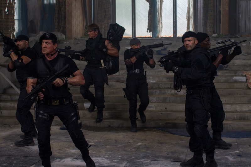4K, Jason Statham, The Expendables 3, Sylvester Stallone, Antonio Banderas, Wesley Snipes, Dolph Lundgren
