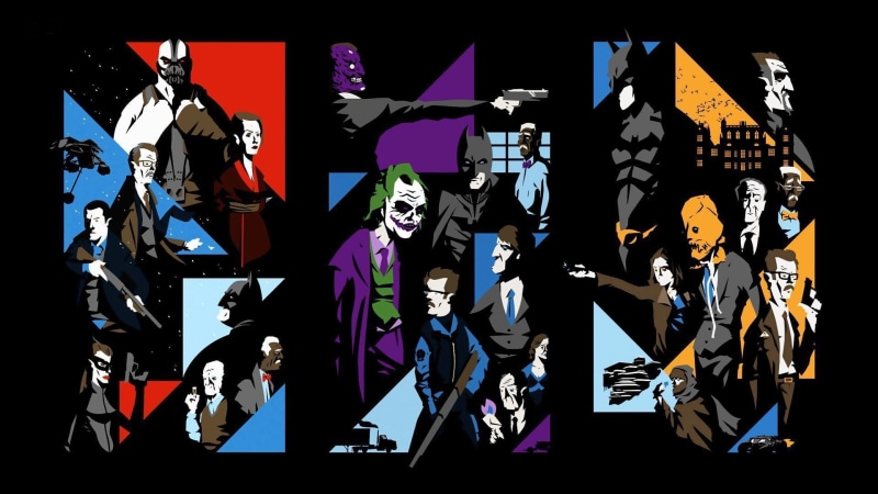 Scarecrow (character), movies, Two Face, Joker, no people, representation, stage, night, music, bane, art and craft, female likeness, illuminated, indoors