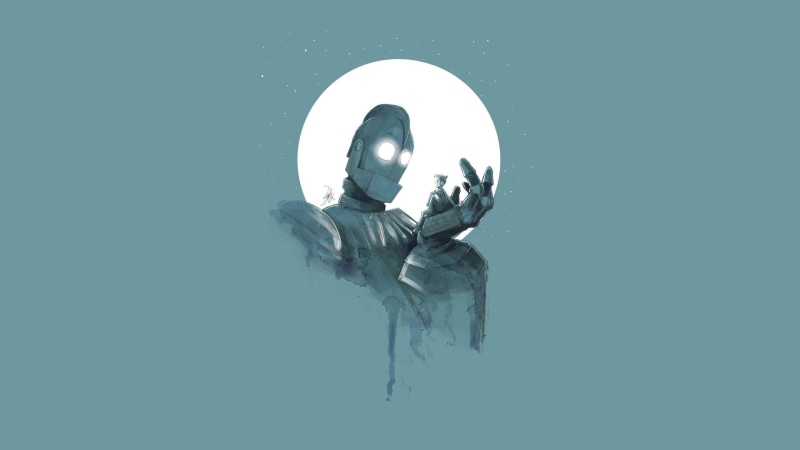 togetherness, minimalism, people, 1080P, indoors, copy space, illuminated, robot, The Iron Giant, real people, standing, men, digital composite, winter