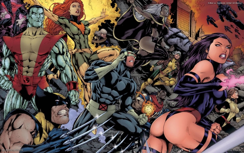 1080P, men, x, phoenix, storm, cyclops, wolverine, hd, cartoon/comic