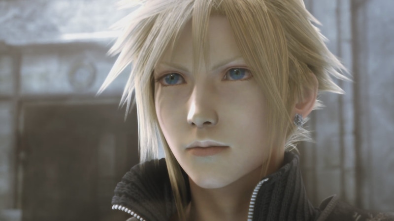 portrait, Cloud Strife, beauty, serious, front view, contemplation, 1080P, hair, bangs, blond hair, beautiful woman, looking at camera, Final Fantasy
