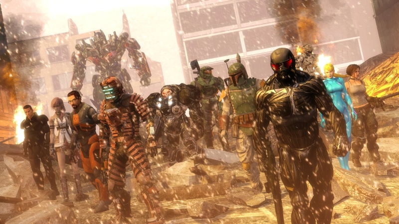 building exterior, gun, women, digital art, smoke - Physical Structure, Samus Aran, adult, Boba Fett, Optimus Prime, lifestyles, Halo, movie characters