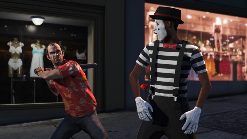 Grand Theft Auto 5, a bit, Trevor, a clown, GTA, 1080P, clown