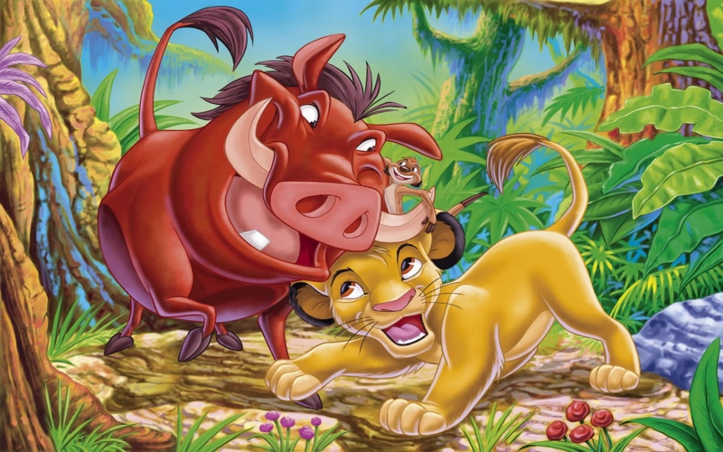 timon, cartoon, simba, king, desktop, lion, hd, 1080P, pumbaa