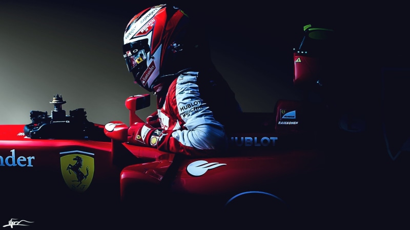 indoors, Raikkonen, SF15 T, unrecognizable person, real people, sport, sports equipment, ferrari formula 1, crash helmet, 1080P, helmet, sports helmet