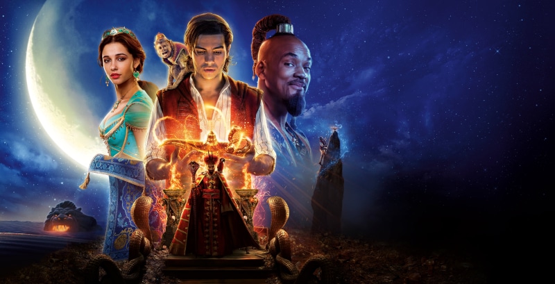 Movie, Mena Massoud, Will Smith, 8K, Naomi Scott, Aladdin, Princess Jasmine, Aladdin (2019)