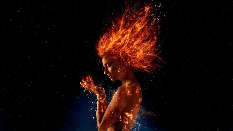 Jean Grey, Phoenix (Marvel Comics), Movie, Sophie Turner, 1080P, X-Men, Fire, X-Men: Dark Phoenix