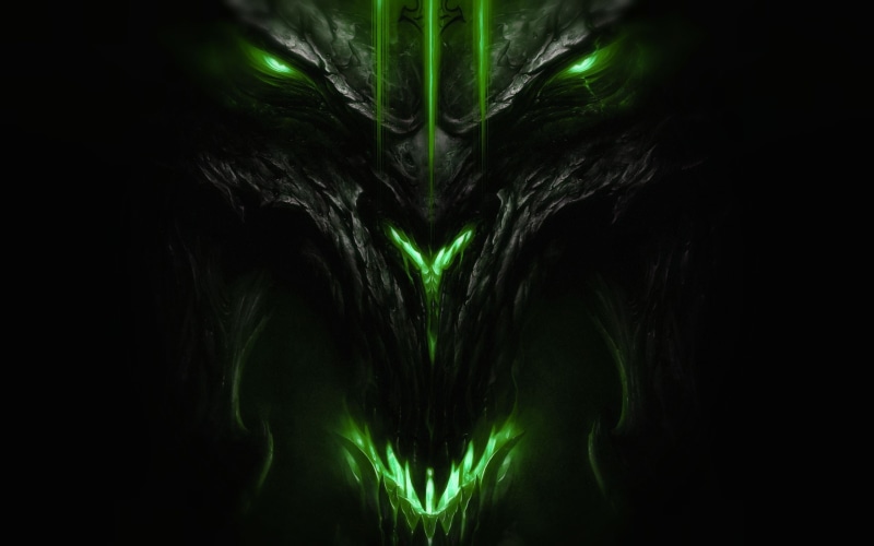 nature, diablo 3, animal themes, games, animal head, pattern, aggression, psychedelic, no people, environment, black background, close-up, ethereal, one animal