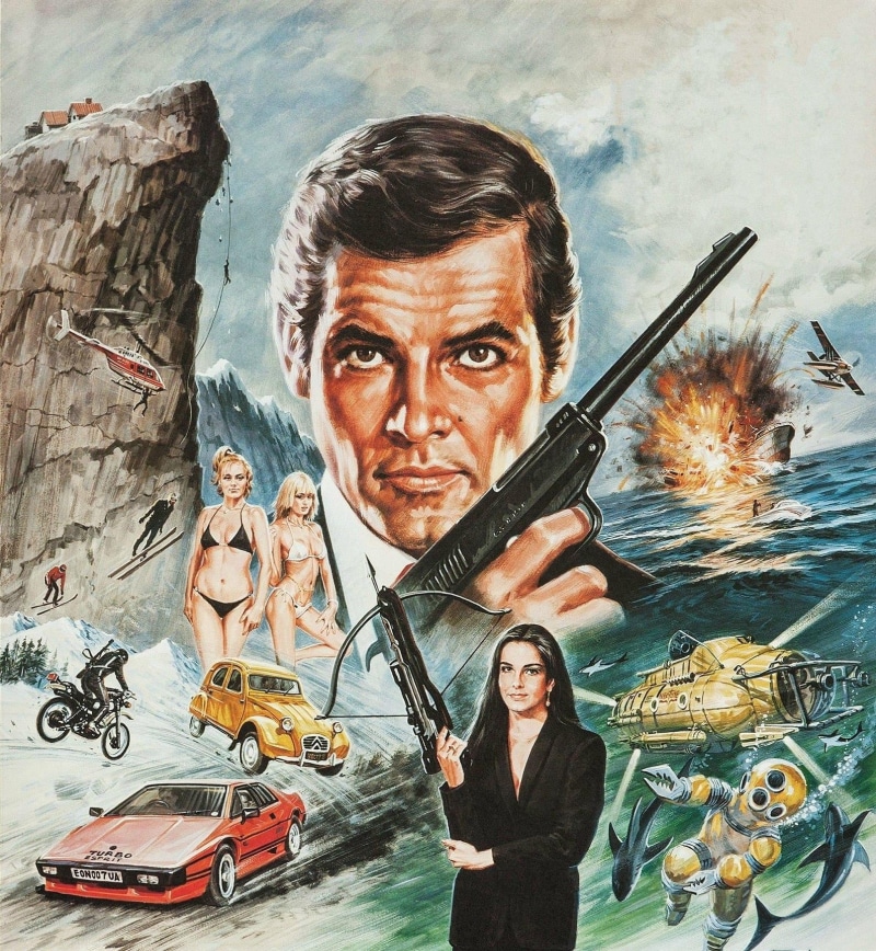 print, mid adult men, young adult, textile, adult, looking at camera, tiger, For Your Eyes Only, James Bond, indoors, front view, men, emotion, human representation