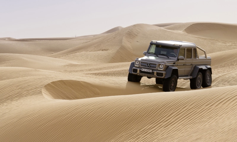 Mercedes-Benz G 63 AMG 6x6, Mercedes, Brabus G 63 700, SUV, off-road, luxury cars, test drive, G-Class, 4K, desert