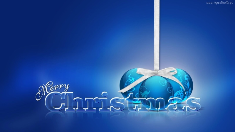 3d and abstract, decoration, merry, blue, beautiful, christmas, 1080P
