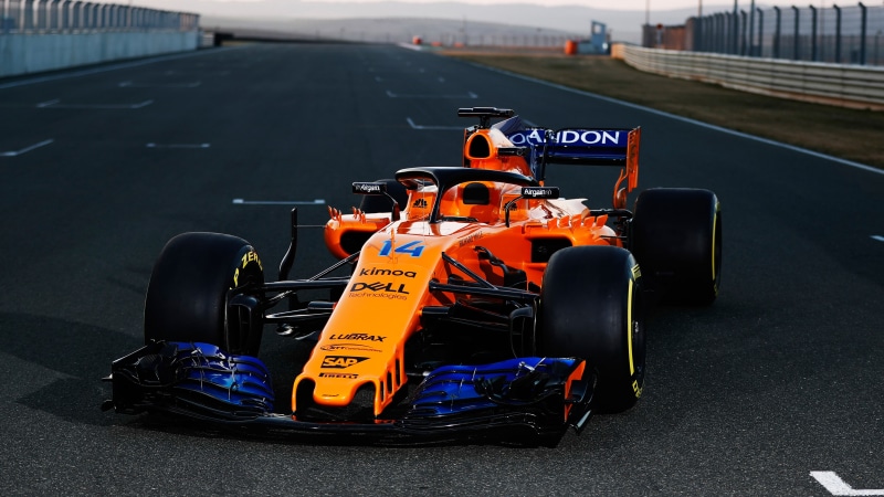stationary, 2018, orange color, F1 2018, land vehicle, day, McLaren MCL33, transportation, 4K, no people, sports race, mode of transportation, street