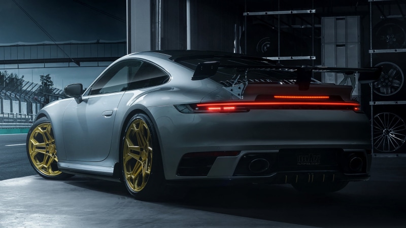 Tuning, Porsche, 1080P, Silver Car, Car, Porsche 911 Carrera S, Sport Car, Porsche 911 (992) Carrera S by TechArt