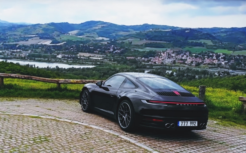 Porsche 992 Carrera S, 1080P, car, black cars