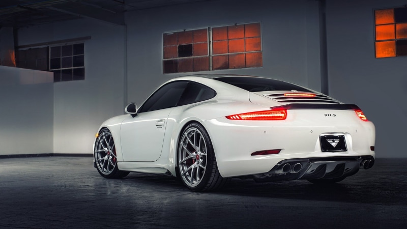 no people, Porsche 911 Carrera S, sports car, 1080P, luxury, motor vehicle, motion, transportation, built structure, parking garage, wealth, diffusers