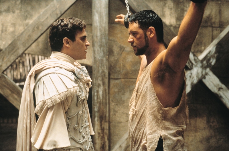 Russell Crowe, Movie, Gladiator, Joaquin Phoenix, 1080P