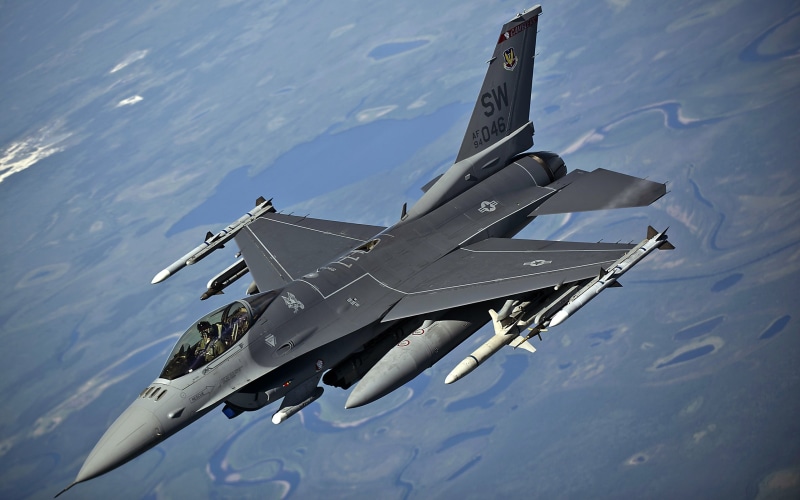 military aircraft, US Air Force, aircraft, General Dynamics F-16 Fighting Falcon, 2K