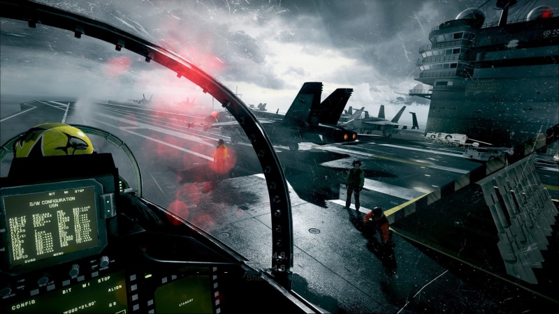 outdoors, real people, mode of transportation, sky, cockpit, 2K, building exterior, accidents and disasters, city, plane, water, transportation, video games