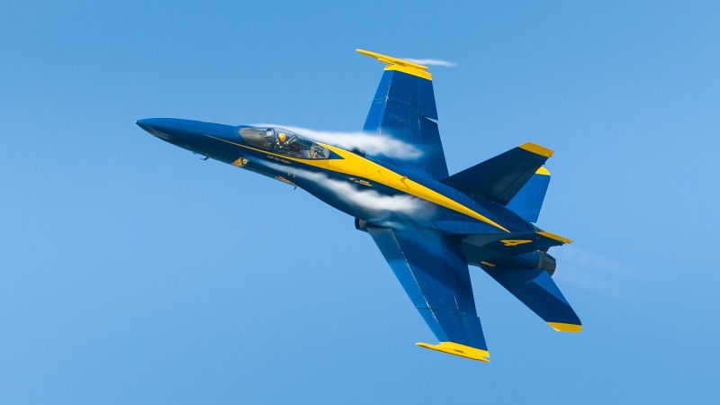aerospace industry, air vehicle, risk, transportation, clear sky, group, flight, display, performance, yellow, fighter, flying, airplane, airshow, 4K