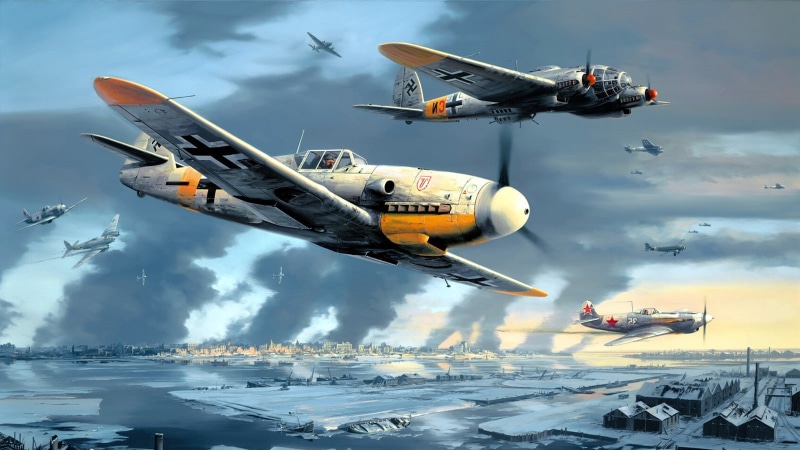 Heinkel He 111, military, air vehicle, nature, transportation, air force, Messerschmitt, cloud - sky, sky, navy, motion, mid-air, leaving, army, on the move