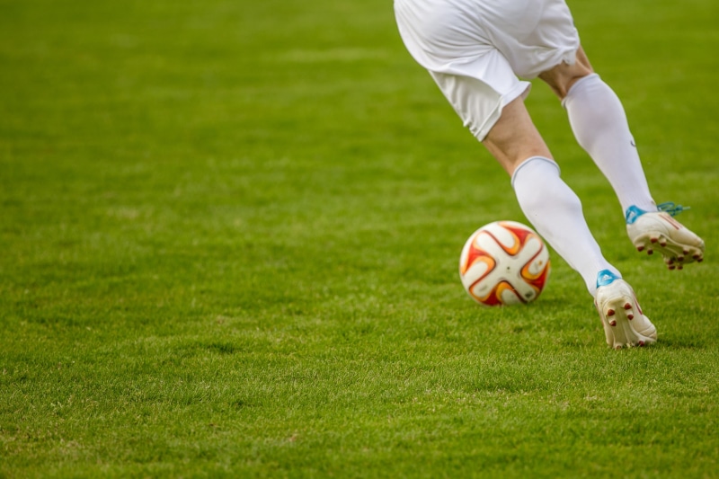 playing, action, 2K, human limb, competition, soccer shoes, kick, football, playing Field, rush, leisure activity, ball sports, lifestyles, one man only