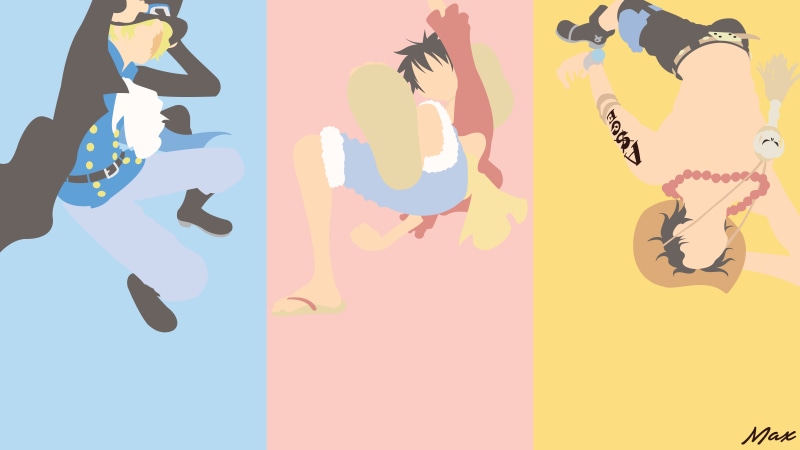 Sabo (One Piece), Portgas D. Ace, Monkey D. Luffy, One Piece, 8K, Anime