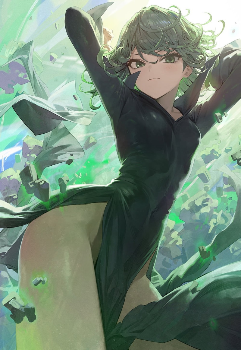 720P, anime girls, Tatsumaki, One-Punch Man