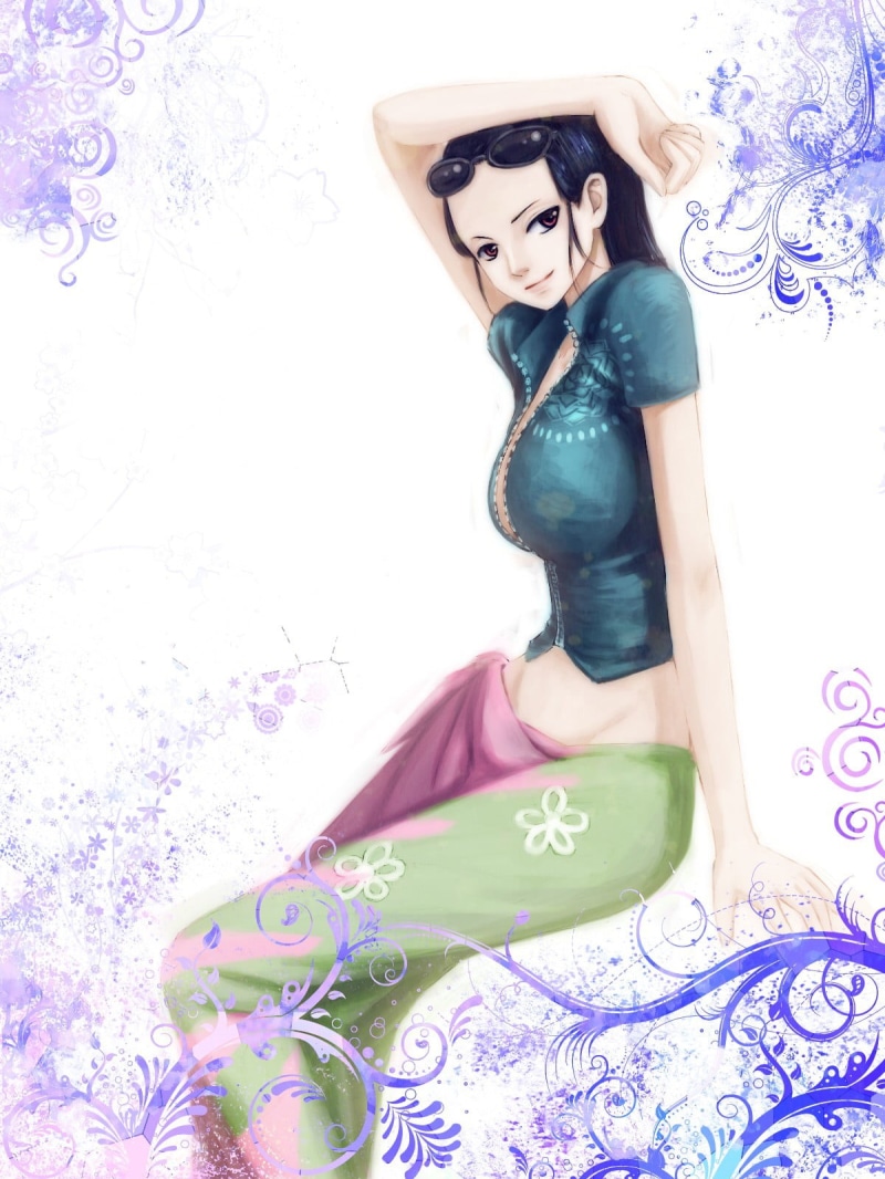 adult, studio shot, young adult, clothing, beauty, women, Nico Robin, 720P, piece, indoors, beautiful woman, fashion, One Piece, dress, hairstyle, females