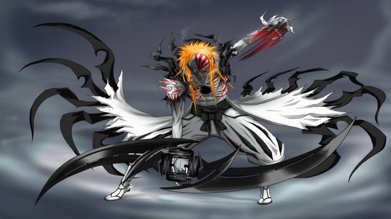 animal themes, event, animal representation, studio shot, heat - temperature, flame, anime, illustration, creativity, close-up, Bleach, animal, Kurosaki Ichigo