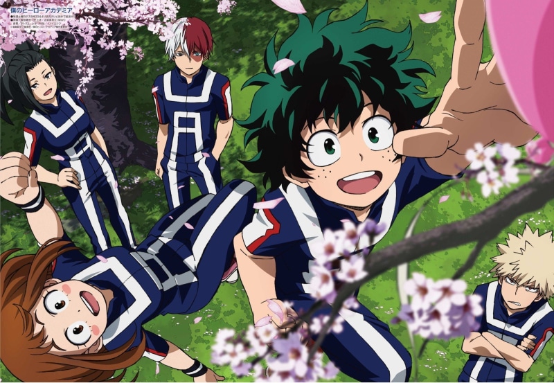 720P, Izuku Midoriya, My Hero Academia, Shouto Todoroki, Ochaco Uraraka, Momo Yaoyorozu, Anime, Katsuki Bakugou