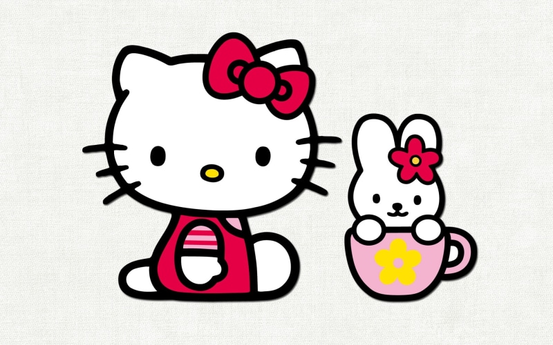 x, hello, Hello Kitty, art, hd, anime, 1080P, kitty