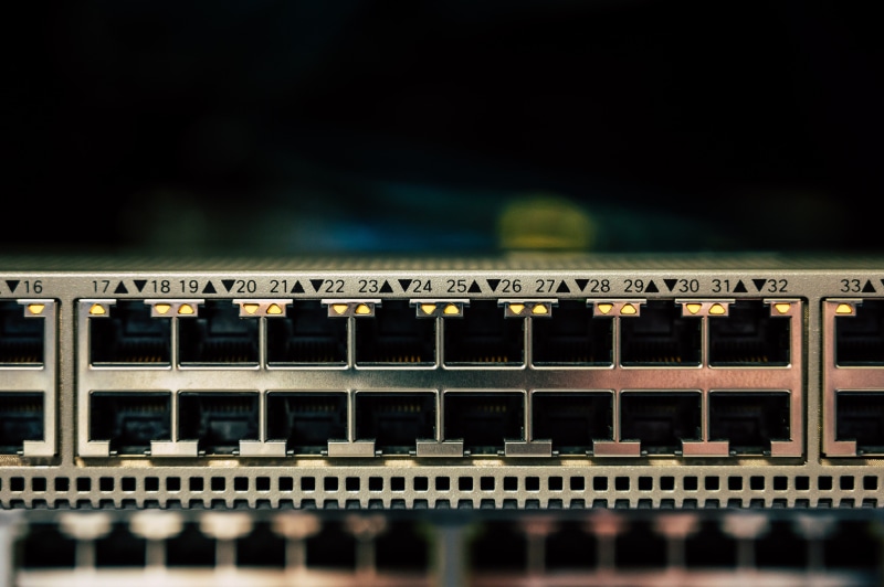 ethernet, 5K, switches, network, closeup, switch