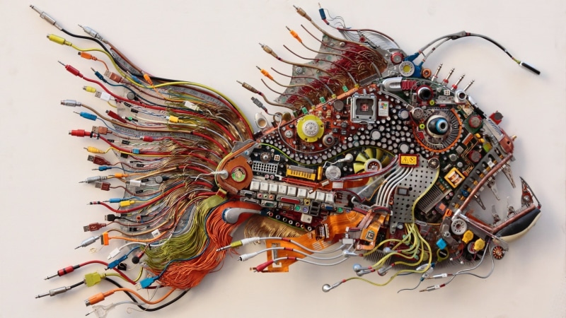 Microchip, Microsoft Windows, Electronics, Keyboards, USB, Wires, White Background, Hi, Cyber, tech, CPU, Fans, artwork, Motherboards, 1080P, Capacitors