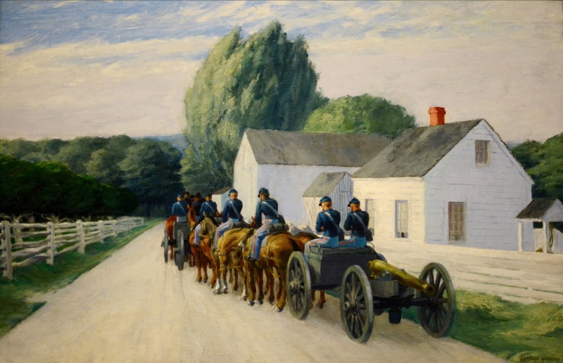 Edward Hopper, 1080P, Light Battery at Gettysburg, 1940