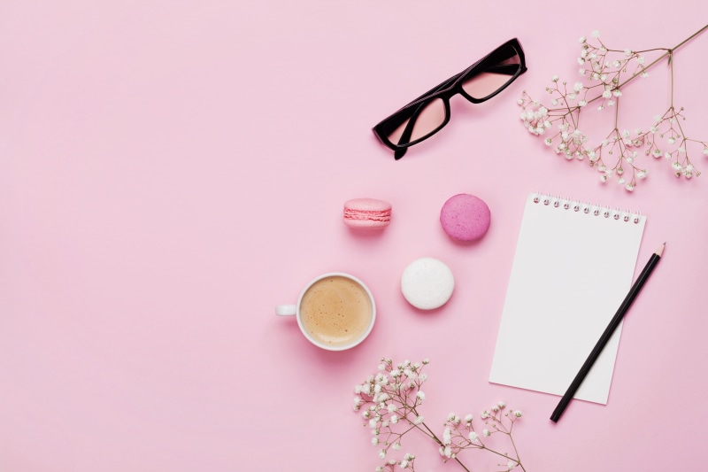 flowers, macaroon, cup, pink, coffee, 5K, macaron, romantic, beautiful, tender, love