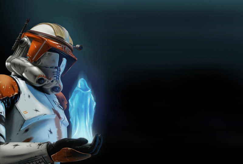 Star Wars, hologram, Order 66, clone commander, 2K, clone trooper, Star Wars: Episode III - The Revenge of the Sith