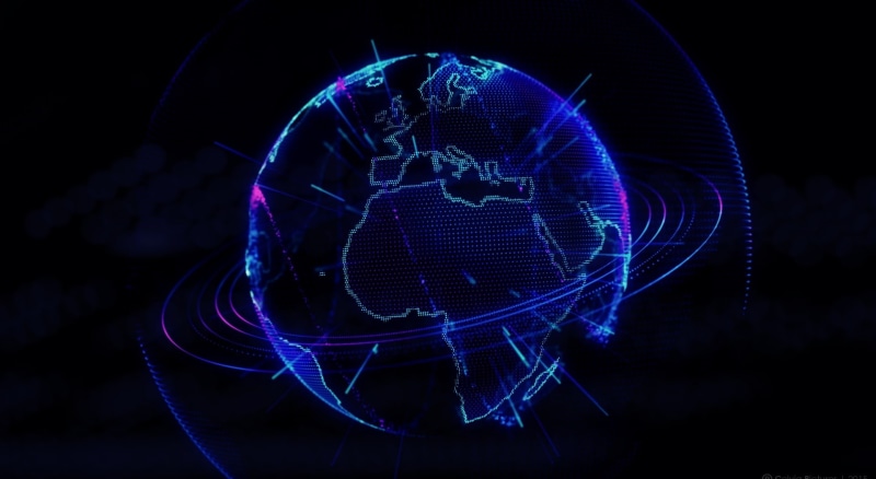 blue, technology, light - natural phenomenon, speed, holographic, hd, Computers, hologram, no people, holo, abstract, studio shot, pattern, 1080P, black background