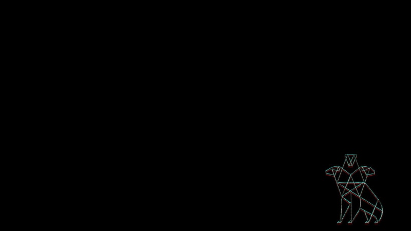 hologram, religion, communication, representation, Cerberus, studio shot, low poly, black color, copy space, polygon art, art and craft, black background