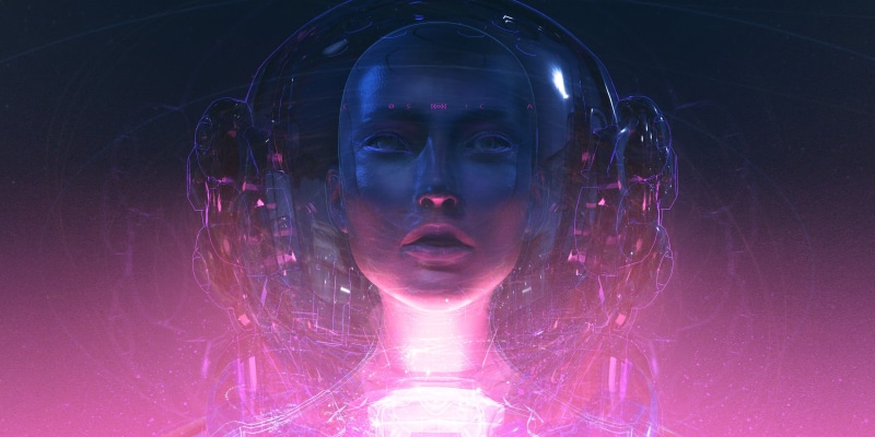 blue, face, purple, 2K, hologram, fantasy art