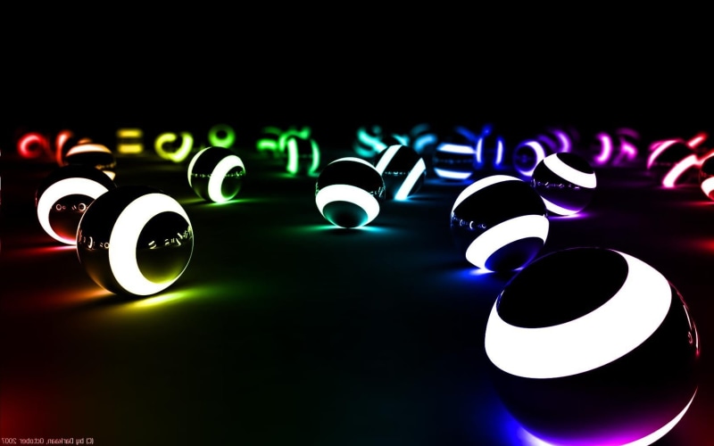 arts culture and entertainment, reflection, neon, abstract, assorted, digital art, nightlife, multi colored, close-up, colorful, black background, 720P