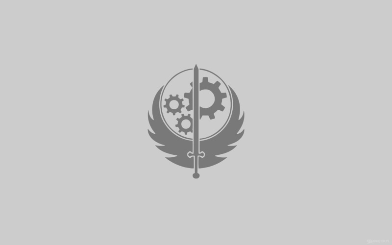 copy space, low angle view, still life, time, Fallout, hanging, light fixture, simple background, ceiling, white background, Brotherhood of Steel, logo
