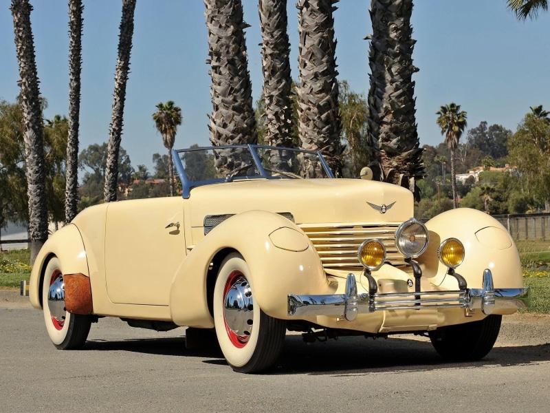 pickup, antique, classic, palm, 1937, cord, vintage, brown, bentley, tree, 1080P, cars, elegant, luxury, truck, phaeton